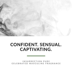 Close-up of Insurrection Pure label highlighting premium refinement