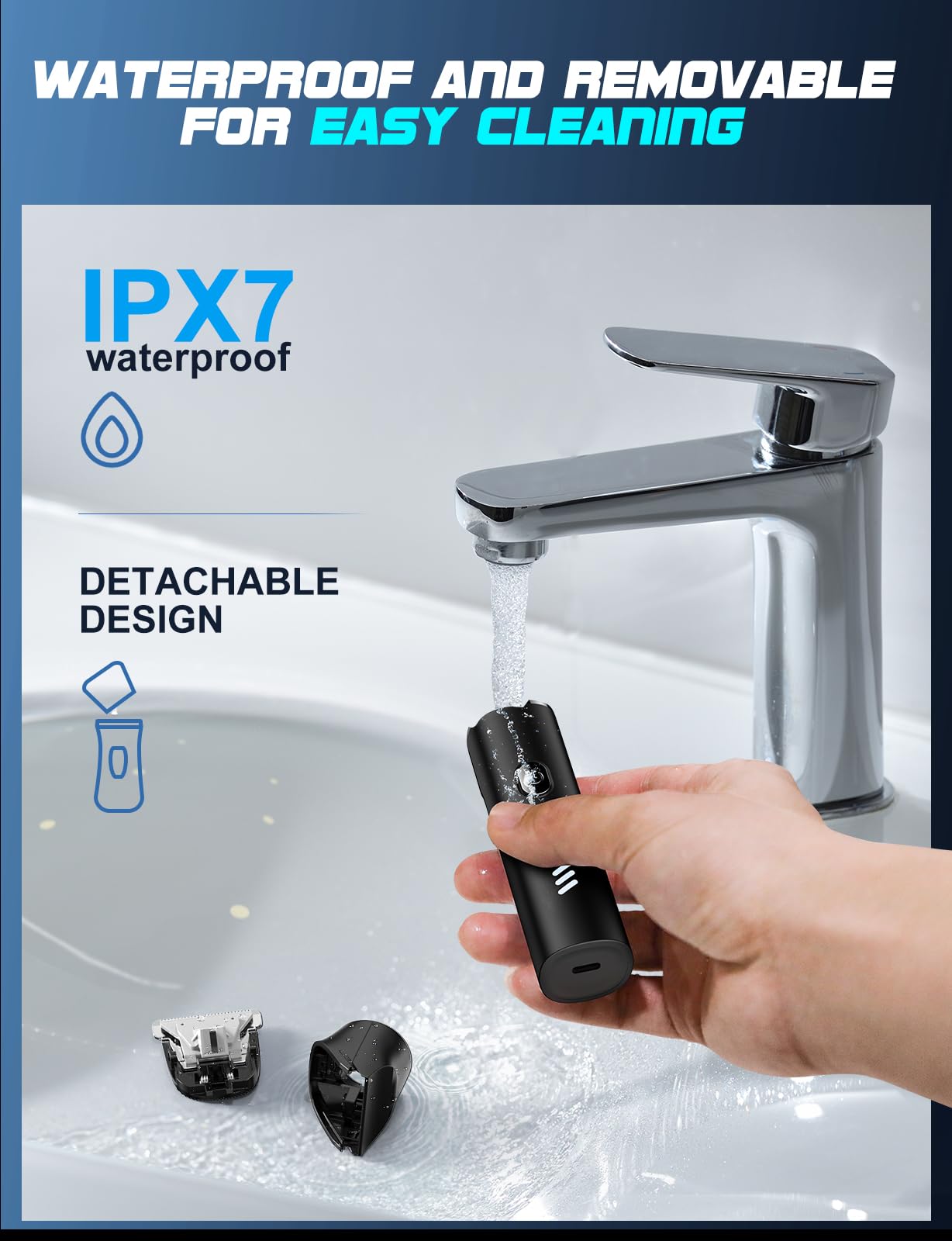 REYOLL IPX7 waterproof use under shower