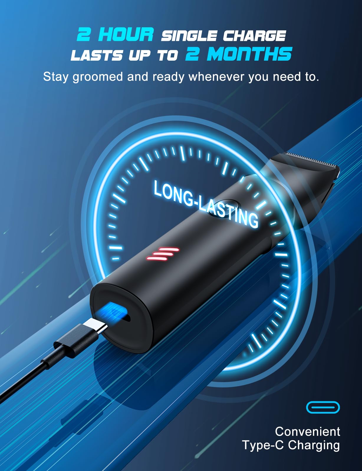 REYOLL USB-C charging and travel lock on device