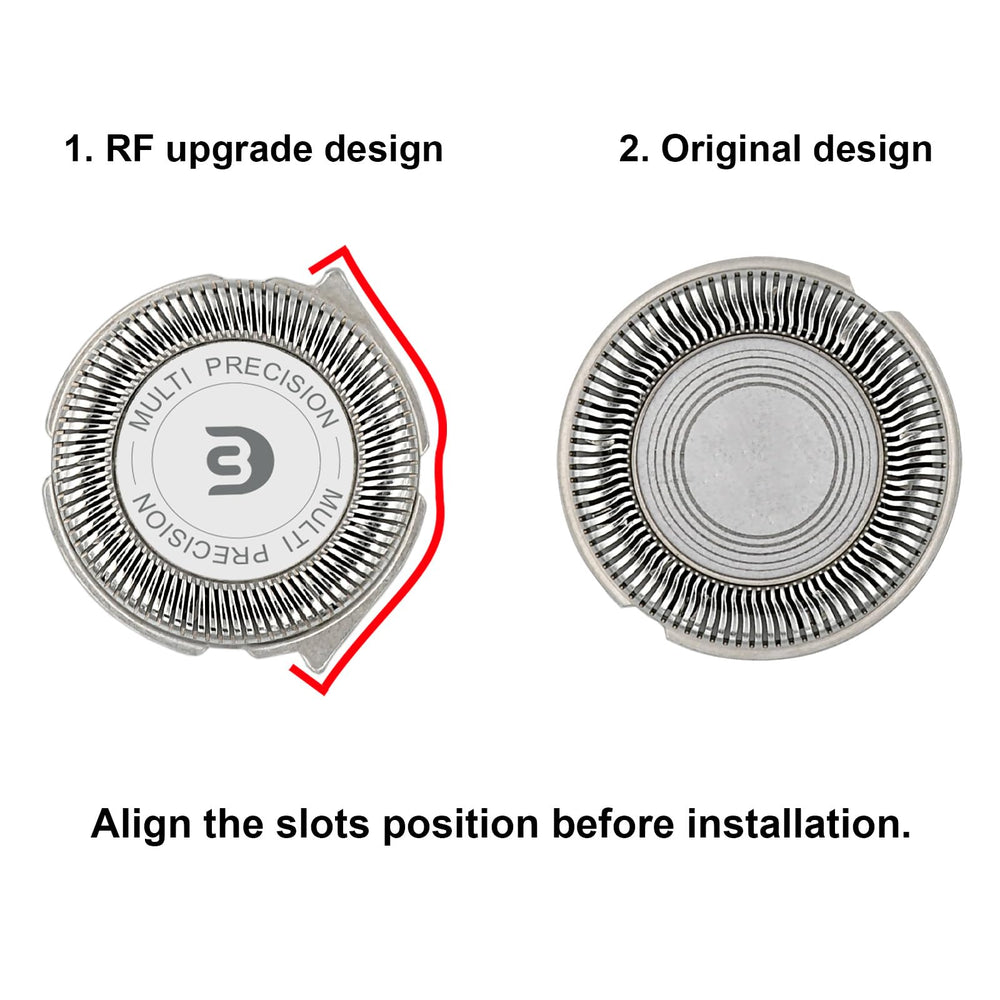 RF RollingFit brush included with SH30 heads helps clean blades after use.