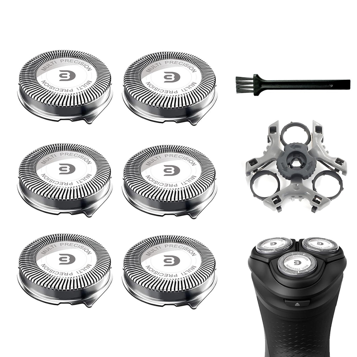 RF RollingFit SH30 heads designed for Philips Series 1000-3000 shavers, ensuring compatibility.