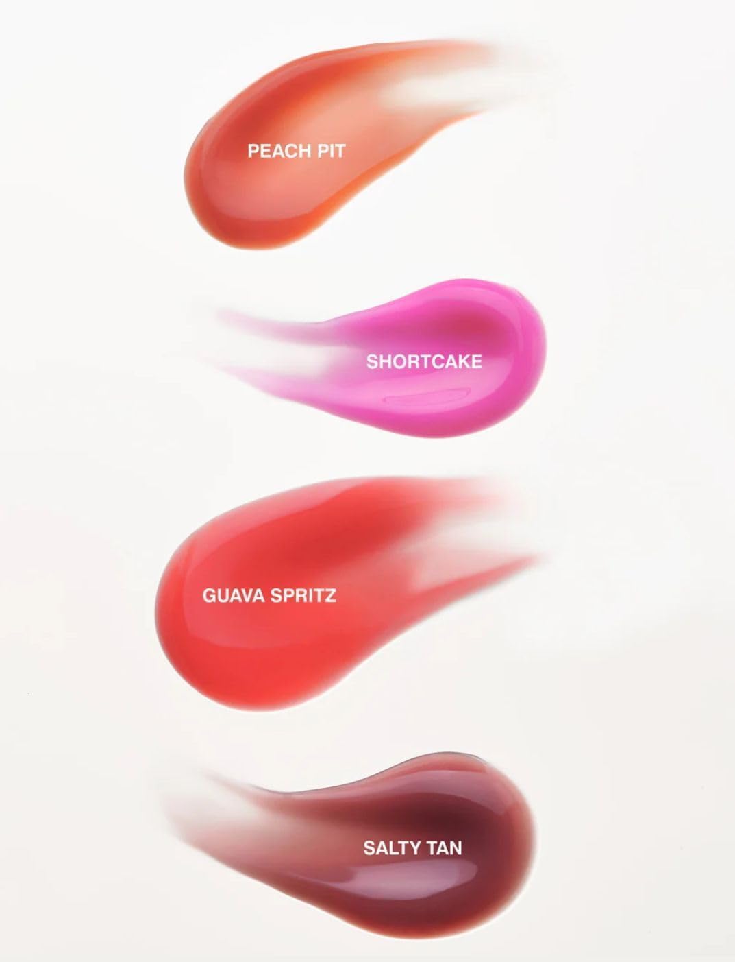 Rhode Gloss Lip Tint Toast on lips displaying a fragrance-free, hydrating glossy finish