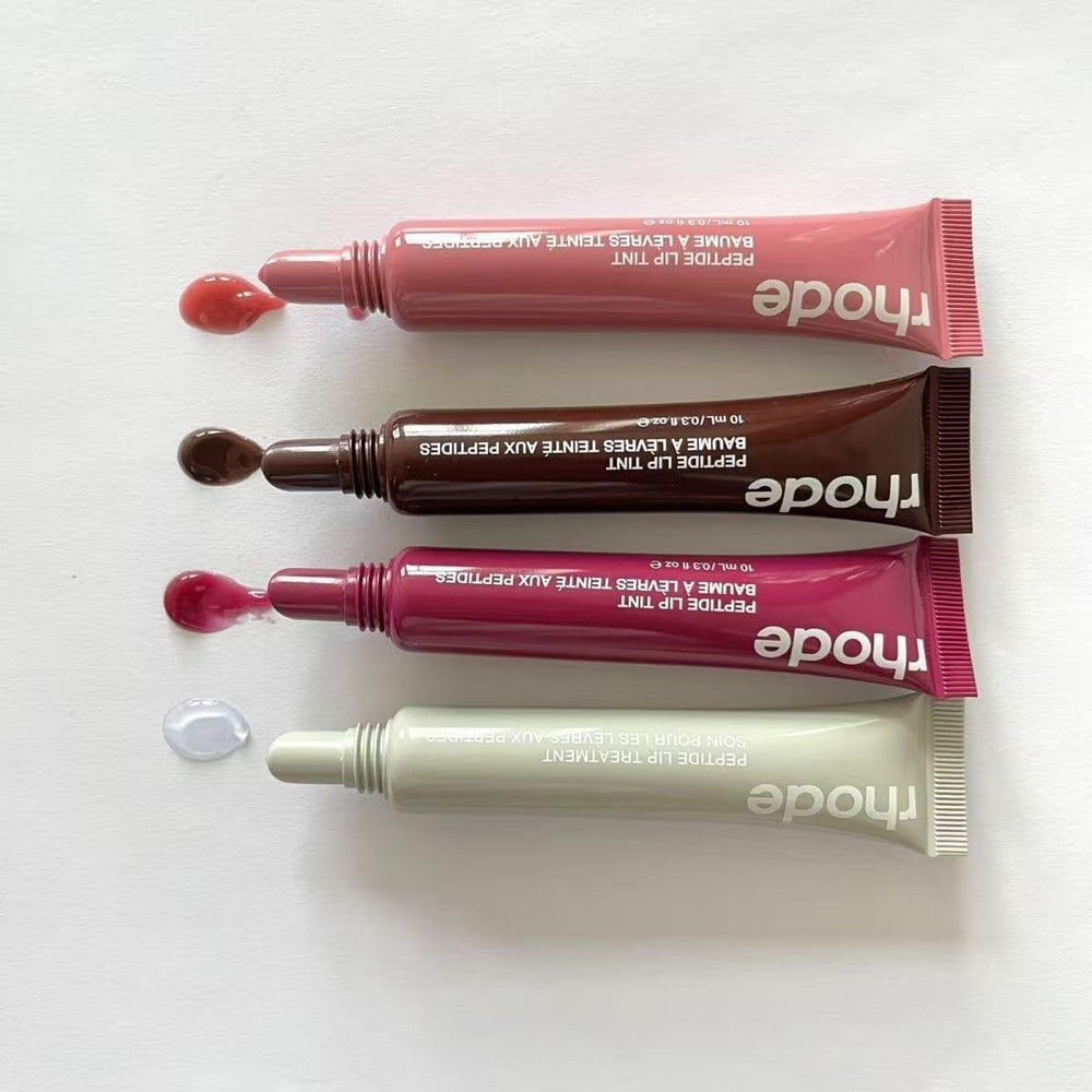 Rhode Gloss Lip Tint Toast packaging emphasizes travel-friendly 8 ml tube