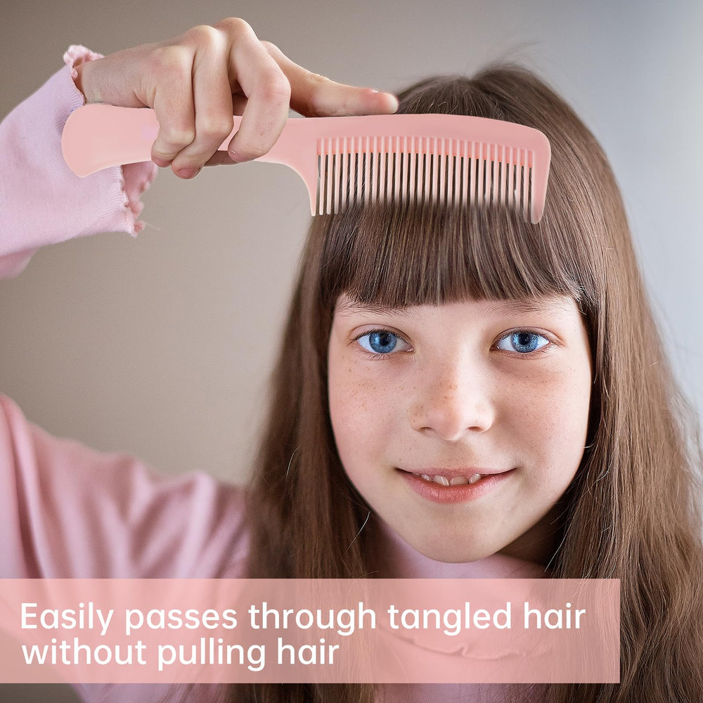 RHOS pink-purple packaged detangling comb set, ideal for hair care gifts