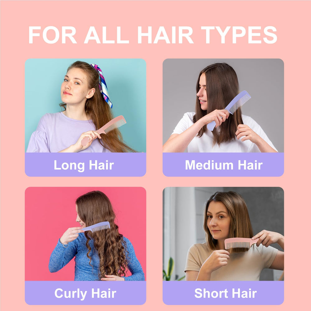 RHOS detangling comb in wet hair use demonstrates gentle scalp massage