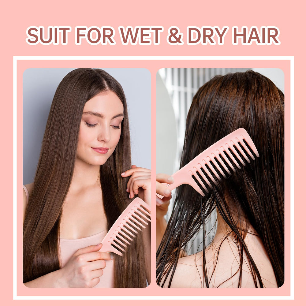 RHOS dresser comb pink designed to glide through hair softly