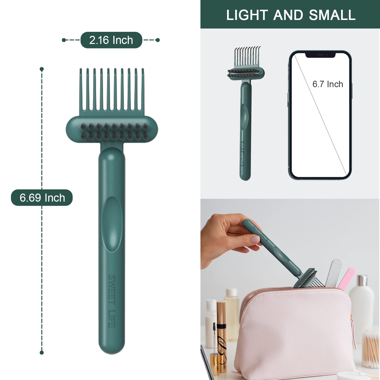 RHOS durable PP and nylon construction for long-lasting cleaning tool.