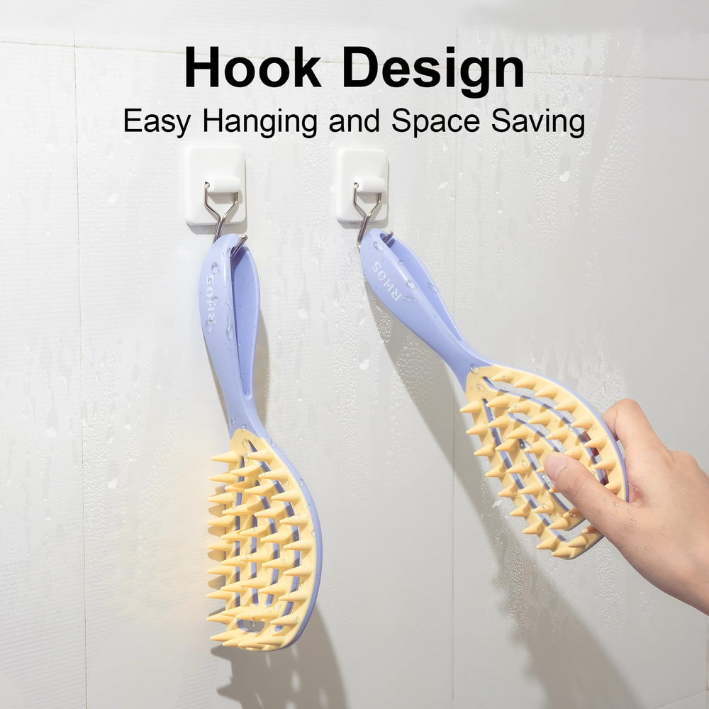 RHOS ergonomic long-handle offers a comfortable grip with long hair