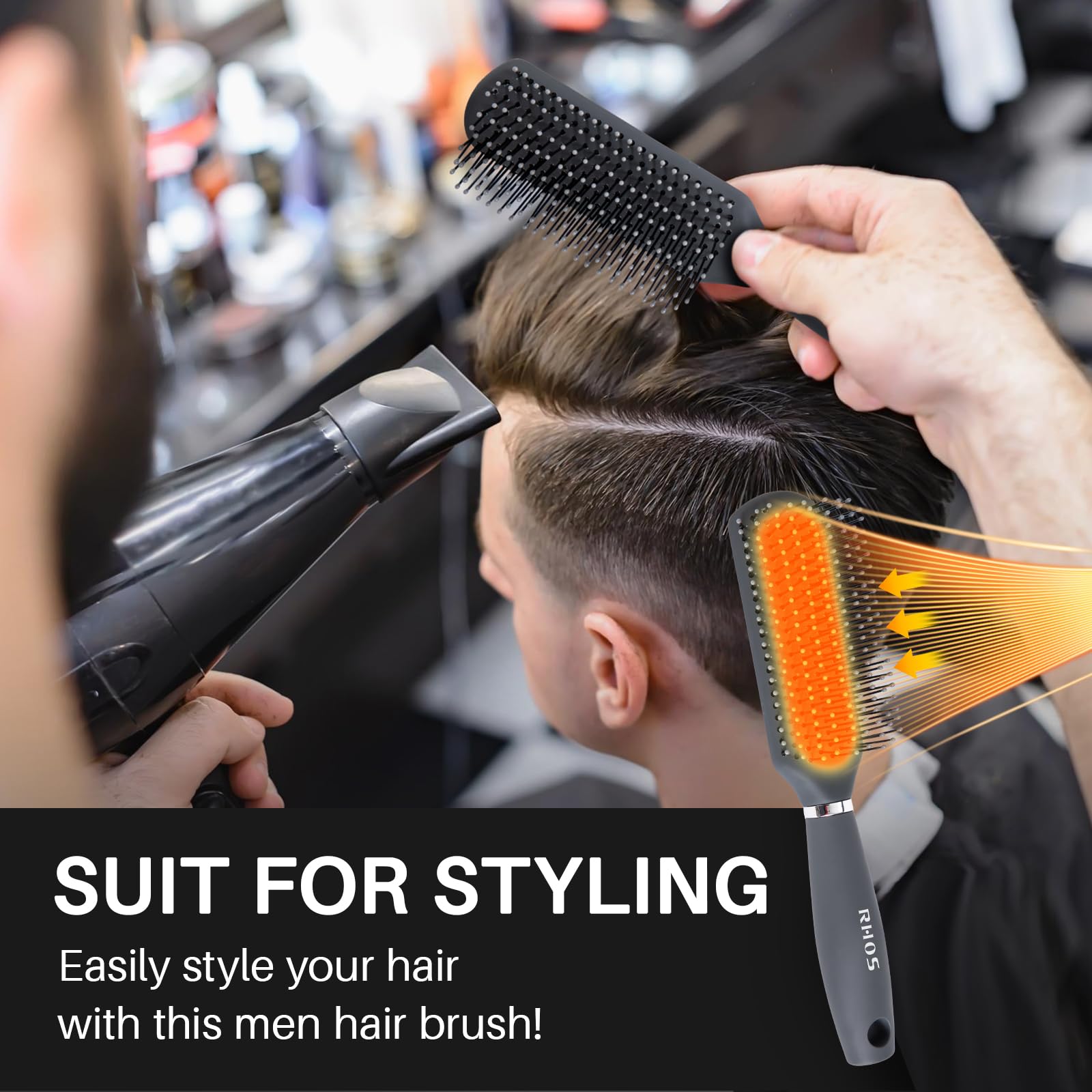 RHOS brush ideal for bangs and short hair styling