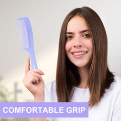 RHOS medium-tooth detangling comb pink, comfortable grip for daily styling