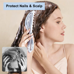 RHOS curved massager with hollow vents for quick drying