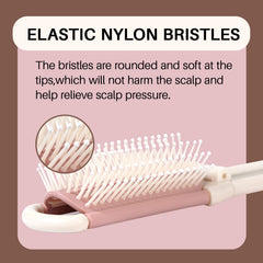 RHOS upgraded cushion provides firm grooming with scalp-friendly flexibility.