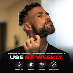 Rhys Man Derma Roller ergonomic handle provides comfortable control during routines.