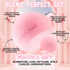 Richual Beauty Mochi sponges with delicate tapered tip for precision.
