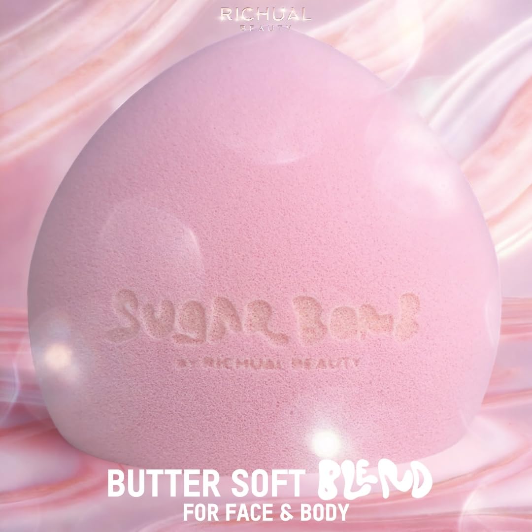 Richual Beauty Sponges work wet or dry for foundations and creams.