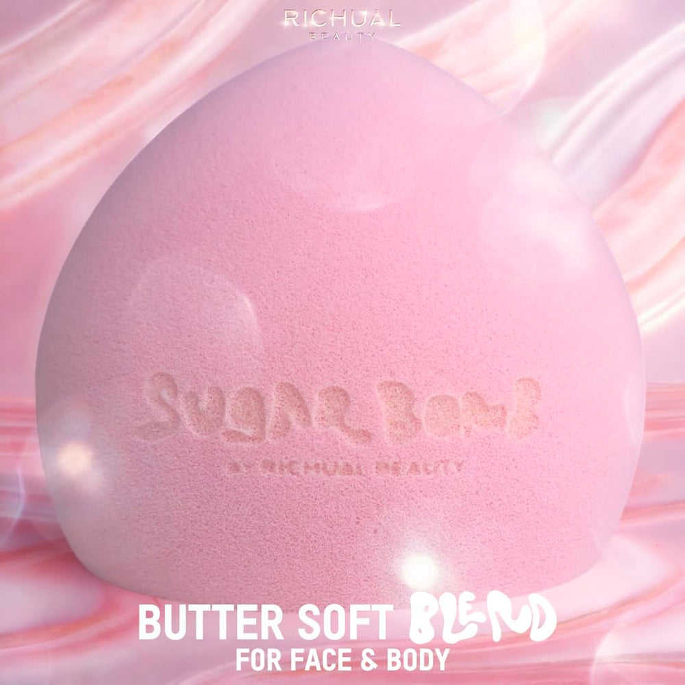 Richual Beauty Sponges work wet or dry for foundations and creams.