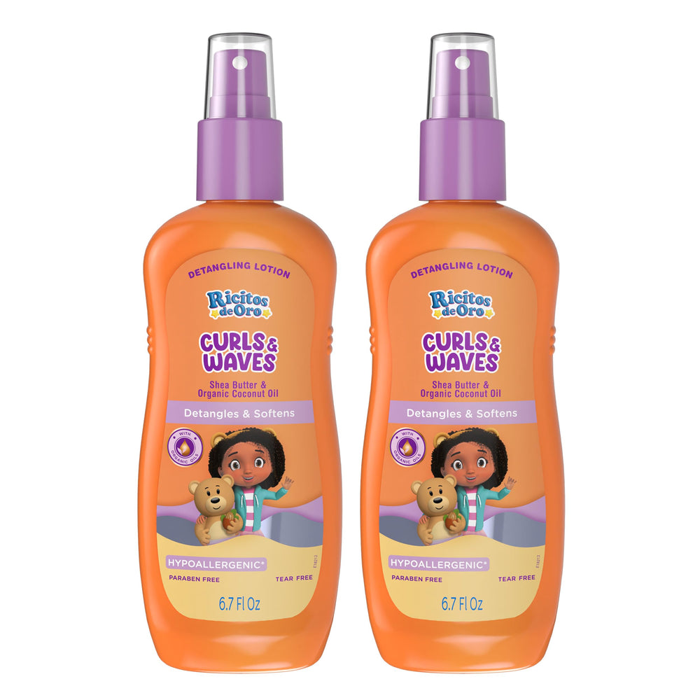 Ricitos de Oro Detangler Spray for Kids smooths knots for easier combing