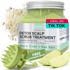Rida exfoliante capilar verde, botella para detox del cuero cabelludo