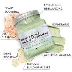 Rida exfoliante capilar verde, ingredientes naturales para el cuidado capilar