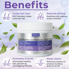 Rida Anti Fungal Scrub dispensing spoon demonstrates convenient daily use.
