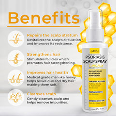 Rida Hair Psoriasis Scalp Spray mist dispense for easy, mess-free application