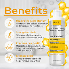 Rida Hair psoriasis shampoo foam lather for deep cleansing of flaky scalp