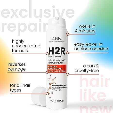 Rida Hair Research Institute bottle with shine implies frizz control
