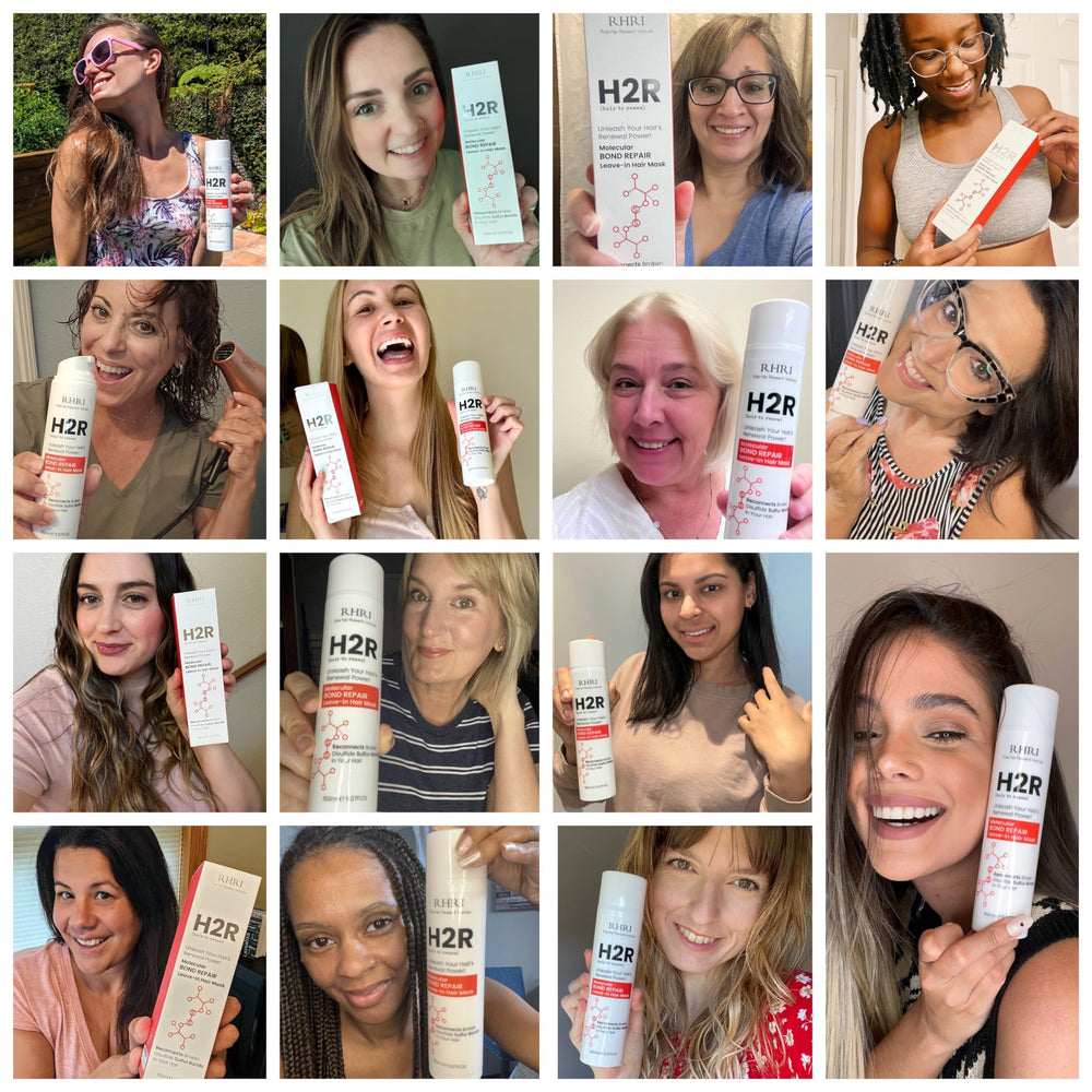 Rida Hair Research Institute damaged-hair application shows rapid 3-minute repair potential