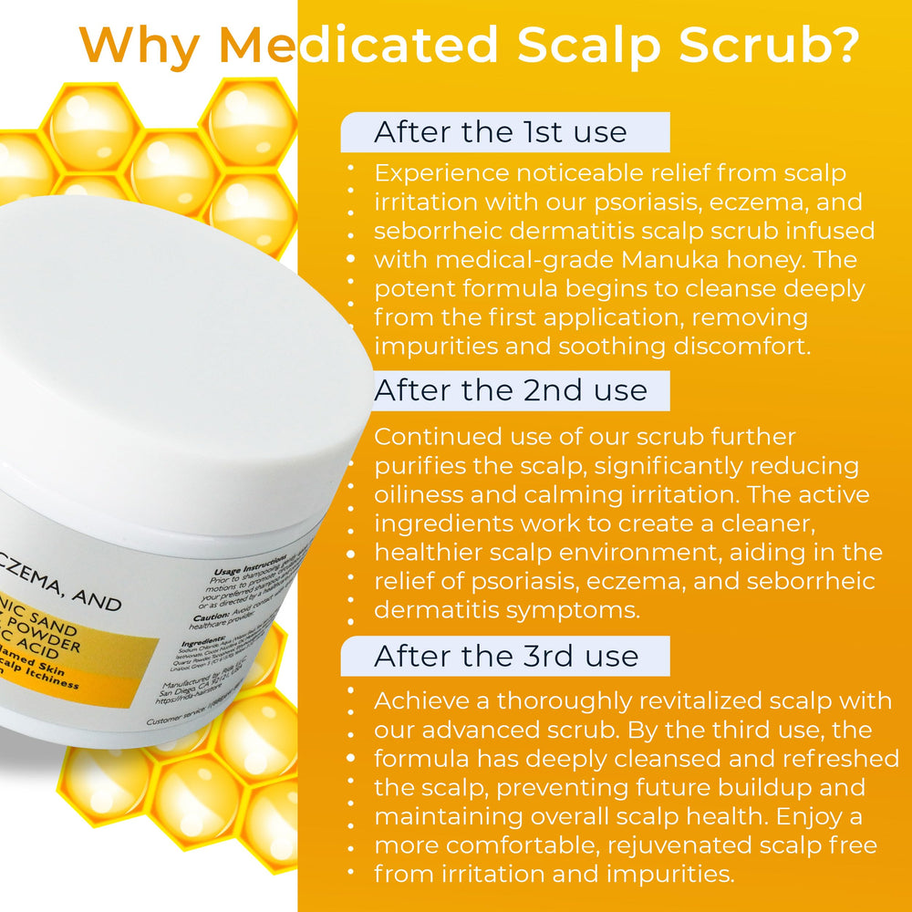 Rida scrub eases itch and irritation for psoriasis and eczema symptoms.