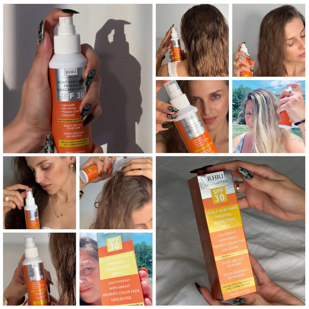 Rida Hair SPF 30 sunscreen spray for hydrated, vibrant hair