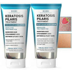 Rida KP Bump Eraser Body Scrub jar for smoother, hydrated skin.