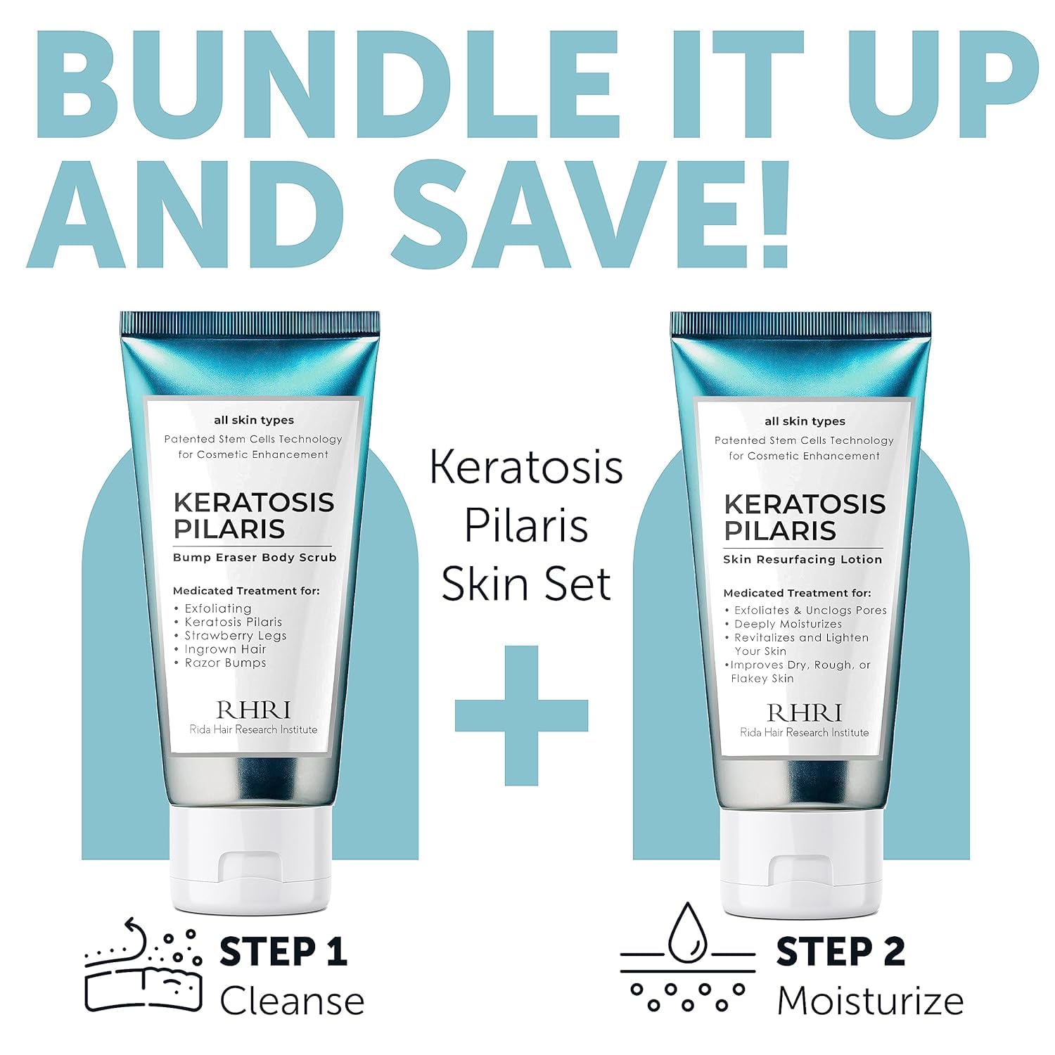 Rida KP Bump Eraser Exfoliating Scrub texture on skin.