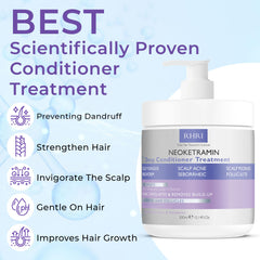 Rida Hair Neoketramin Deep Conditioner apply foam on scalp for targeted care