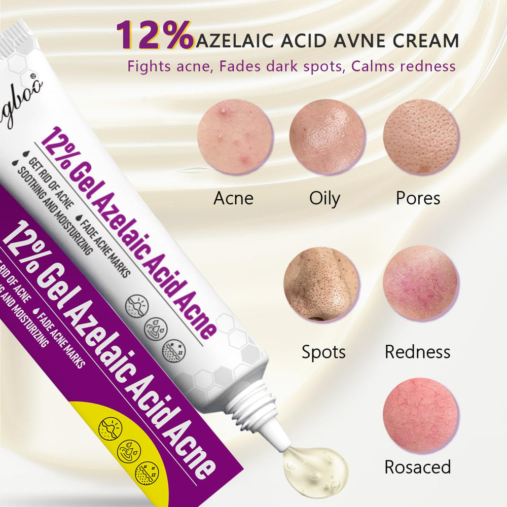 RIGBOO Ácido Azelaico 12% serum textura cremosa, se absorbe rápidamente.