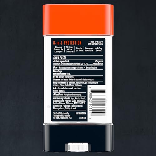Right Guard Defensa Extrema gel se desliza suave en la piel.