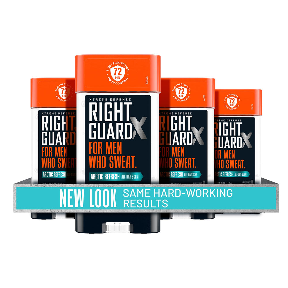 Right Guard Xtreme Defense gel desodorante Arctic Refresh en botella de 4 oz para protección duradera