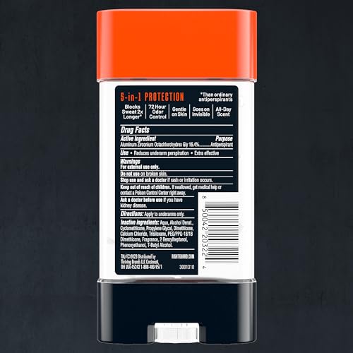Textura suave del gel Right Guard Xtreme Defense para uso diario sin irritación