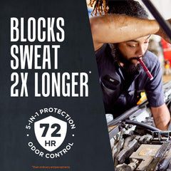 Right Guard Defensa Extrema ofrece control de olor hasta 72 horas.