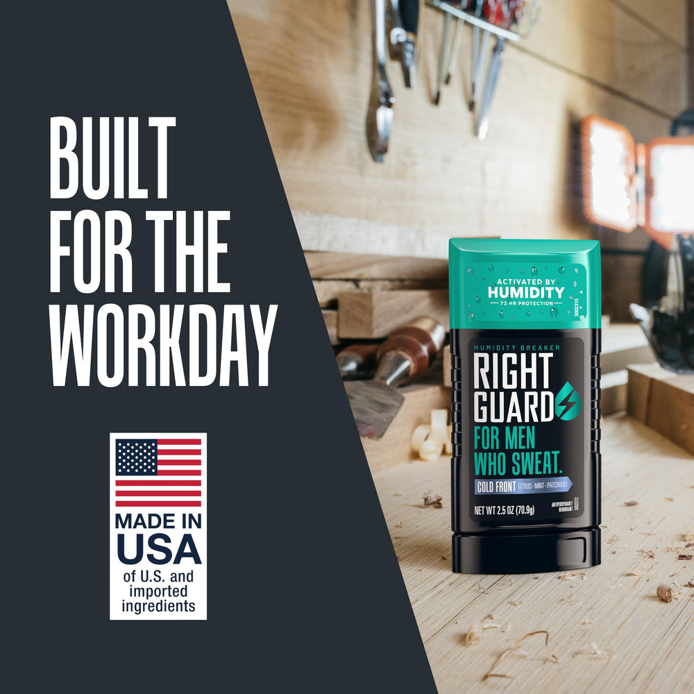 Right Guard Humidity Breaker: aroma Cold Front ayuda a controlar el olor en ambientes húmedos.