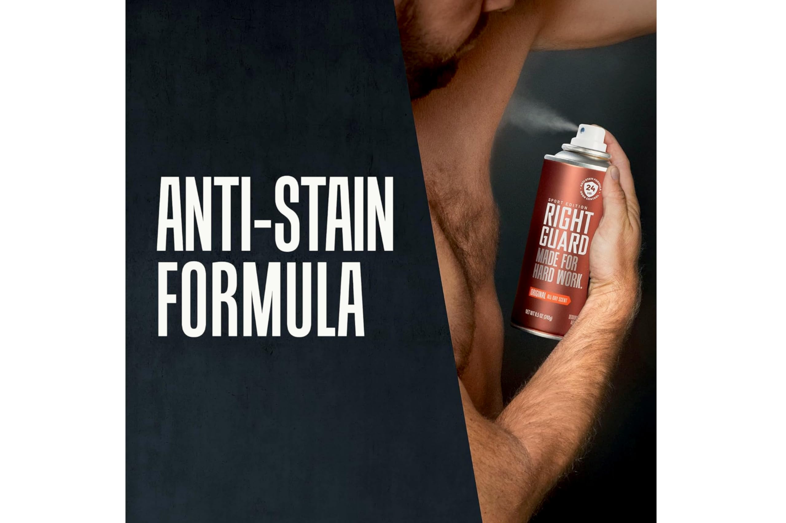 Right Guard Sport desodorante en aerosol, empaque doble ideal para regresar al gimnasio.