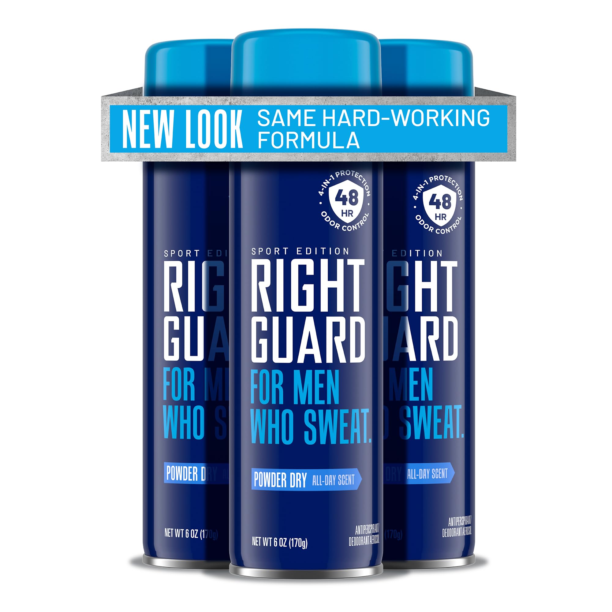 Right Guard Sport desodorante spray seco para protección rápida y frescura diaria.