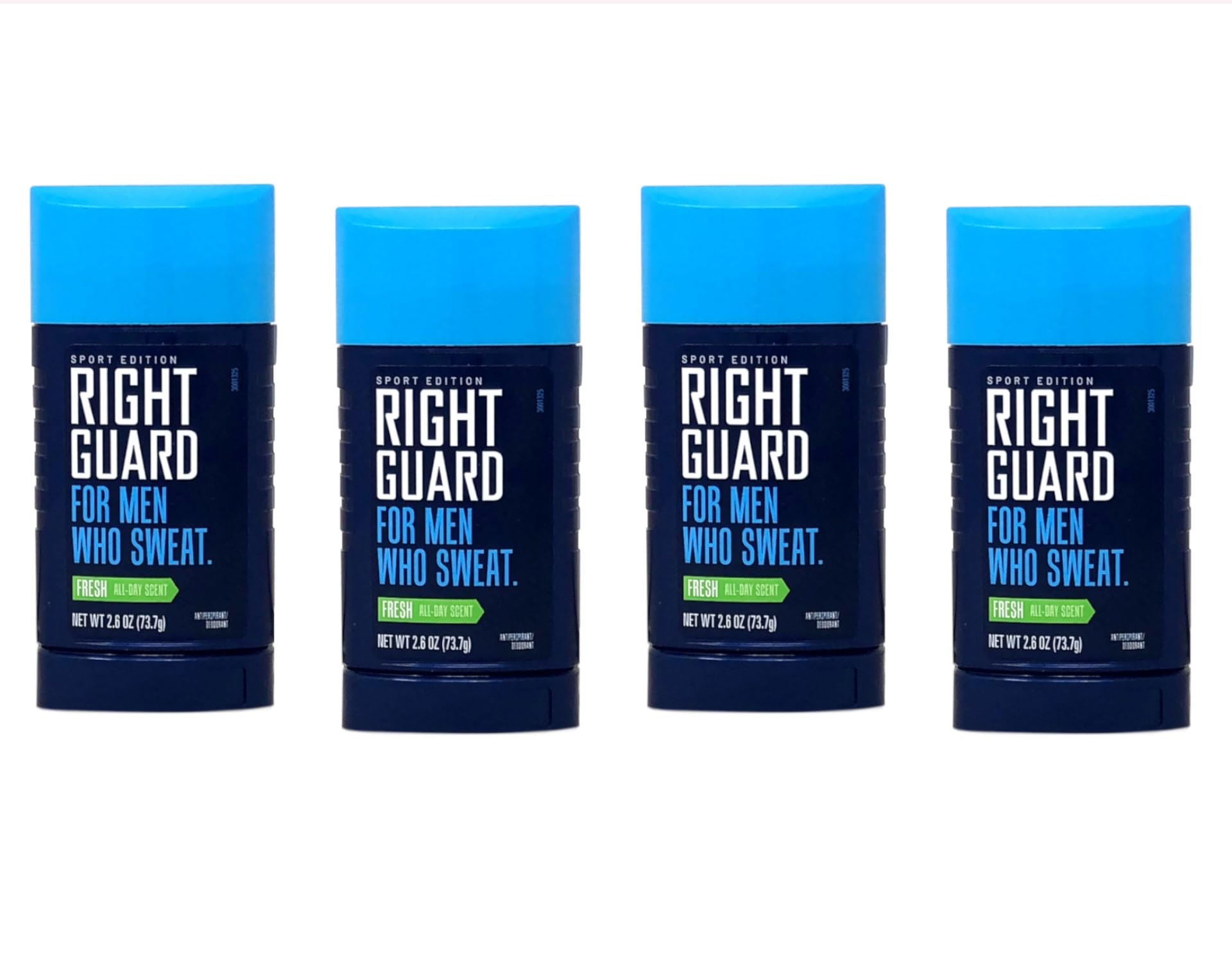 Right Guard Sport Fragancia Fresca Sólido Invisible, diseño del envase para aplicación suave.