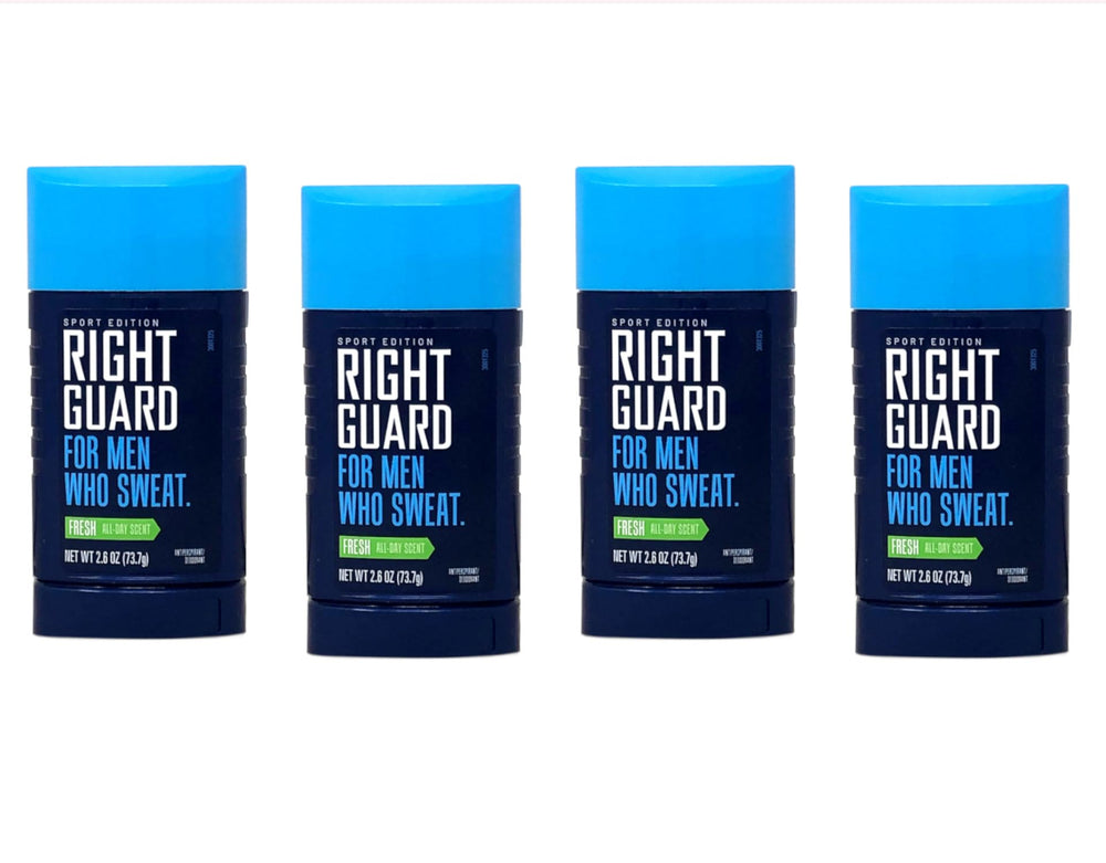 Right Guard Sport Fragancia Fresca Sólido Invisible, diseño del envase para aplicación suave.