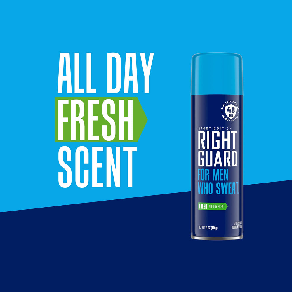 Right Guard Sport Fresh control de olor 48h para días más frescos.