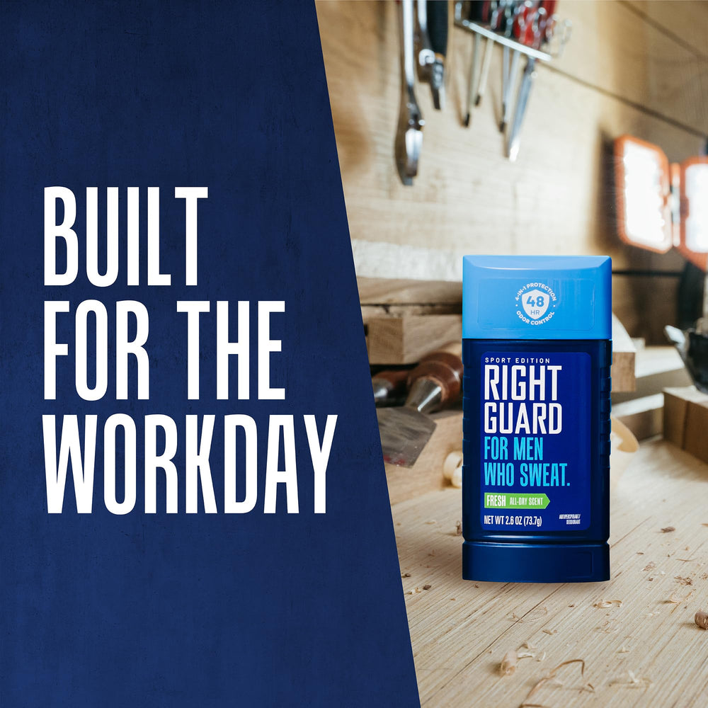 Right Guard Sport Fresh Scent: barra invisible 2.6 oz para transporte
