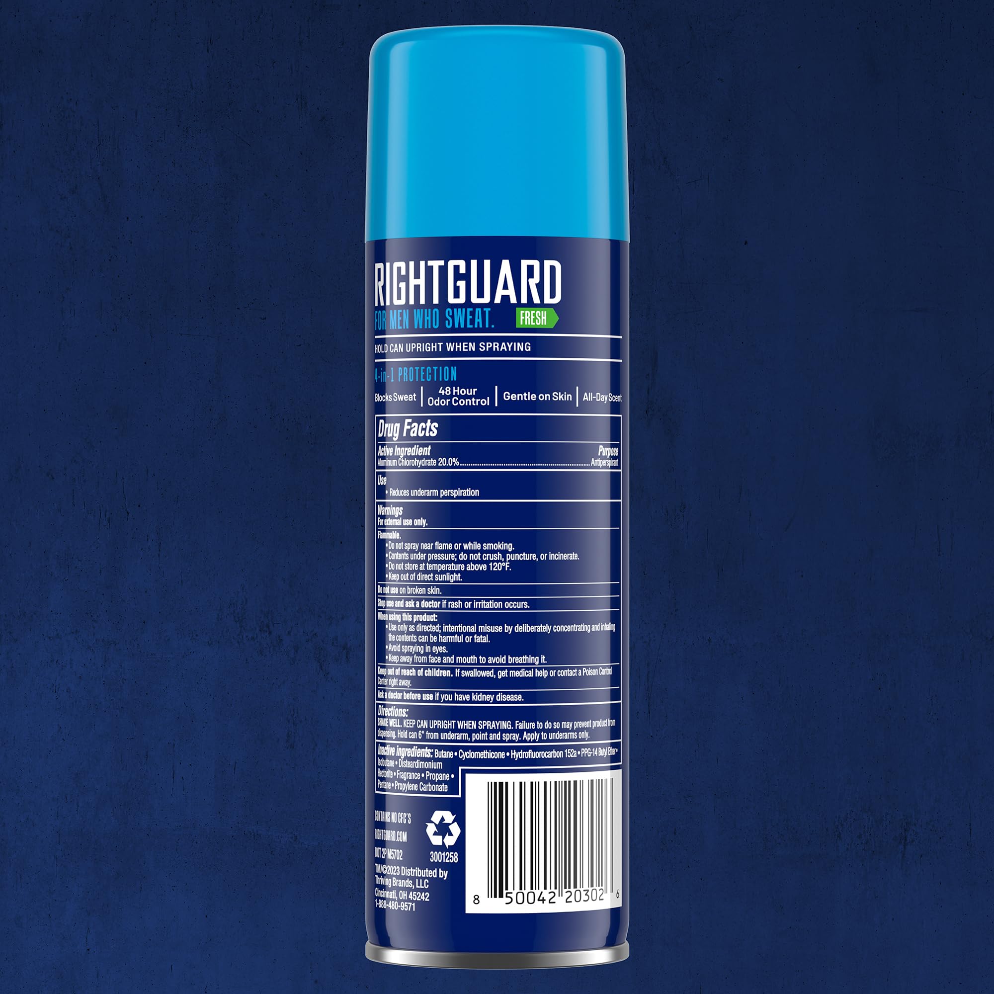 Right Guard Sport Fresh secado rápido para una sensación de limpieza al instante.
