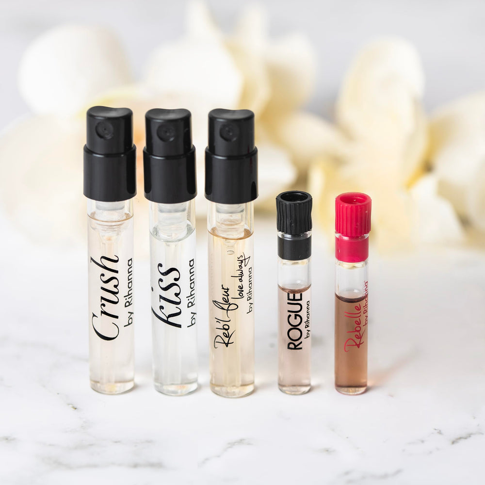 Rihanna Reb'l Fleur sample vial ideal for testing before purchase.