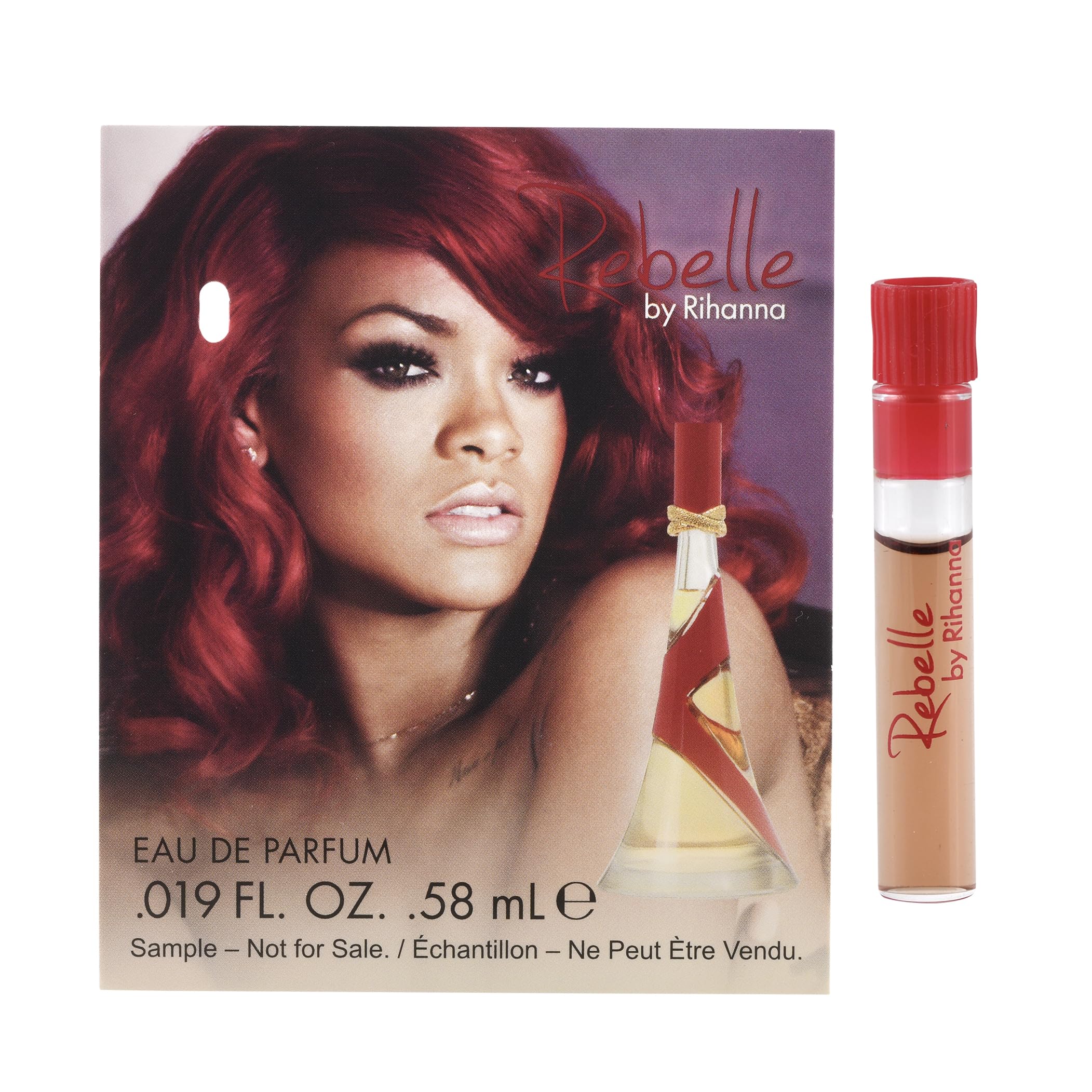 Rihanna Rogue sample vial for daily wear exploration.