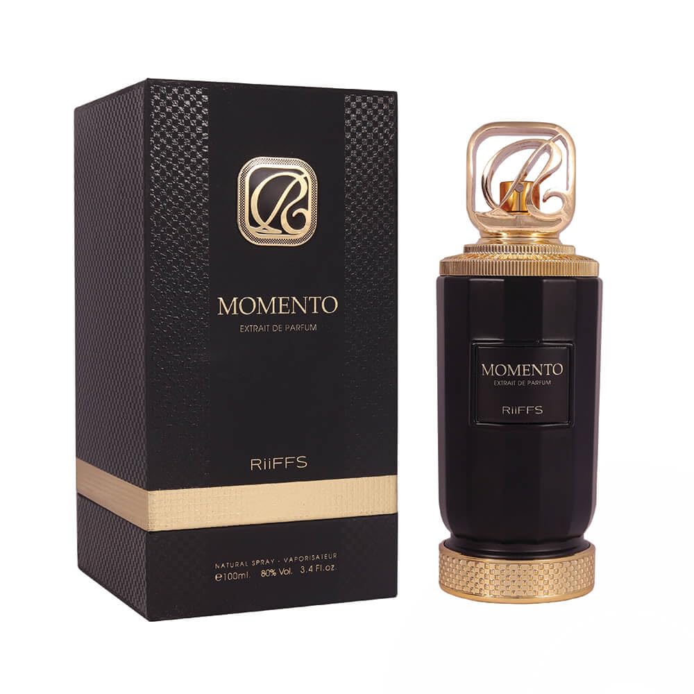 Riiffs Momento Extrait De Parfum bottle with premium long-lasting fragrance