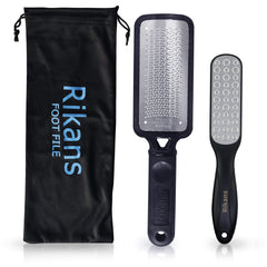 Rikans Colossal Foot File front view with ergonomic handle for smoother pedicures